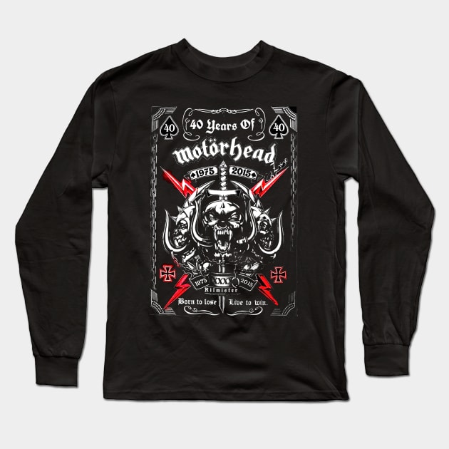 MOTORHEAD 40 YEARS Long Sleeve T-Shirt by METERKUBIK BEKASI